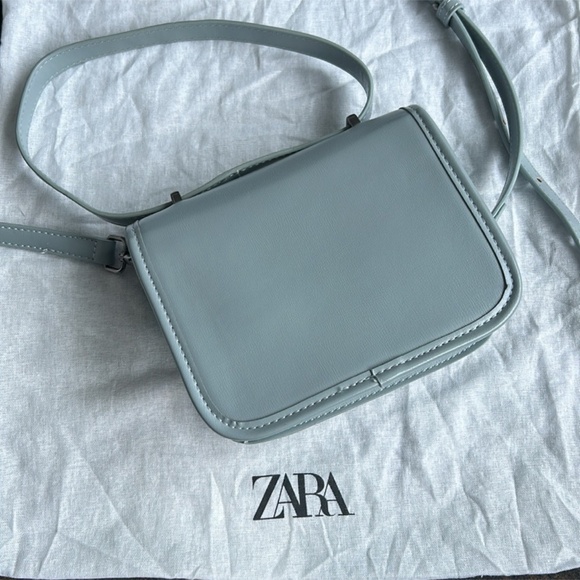 ZARA brand new stunning bag in light blue color - Picture 8 of 11